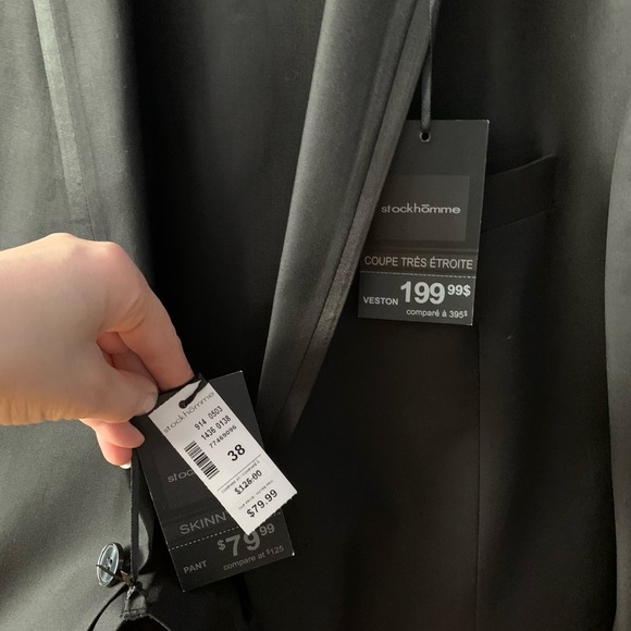 2pc men’s black suit - Picture 5 of 5